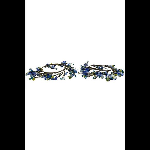 Bloom and Berry Candle Rings by Valerie Blue - Set of 2 - Picture 2 of 2